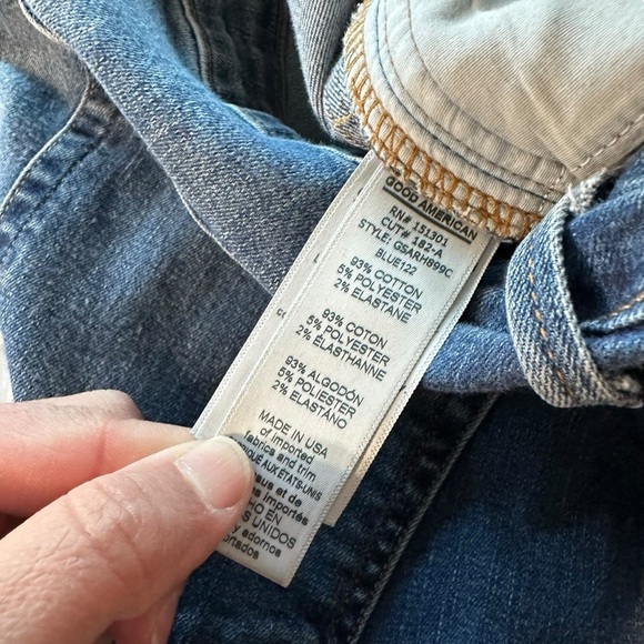 Good American women's size 16 Good Waist blue jeans with embellishments - Picture 6 of 6